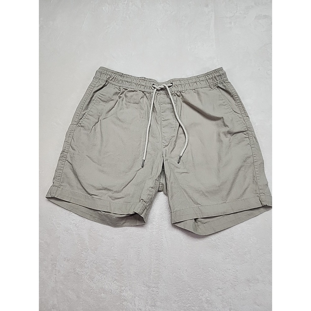 Chaps Men's Comfy Casual Pull‎ On Shorts Khaki Sz L